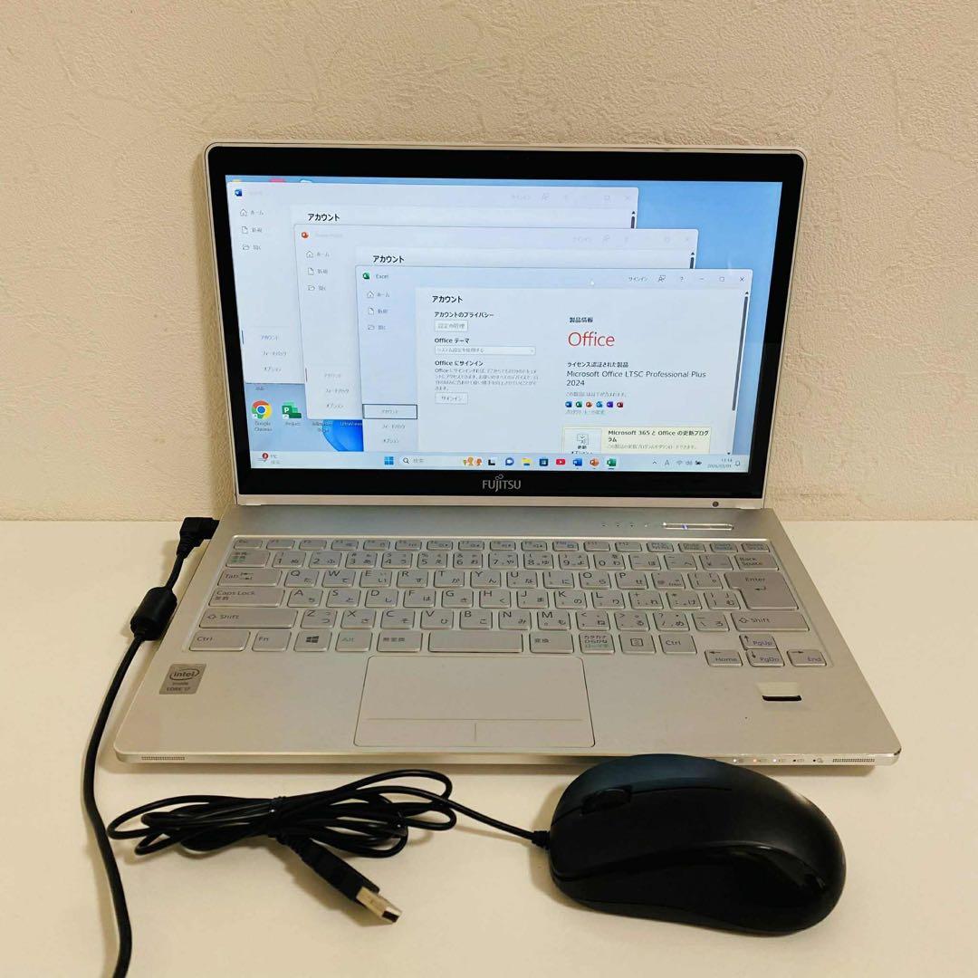 Y120 Fujitsuノートパソコンi7メモリ10G高速SSD Win11