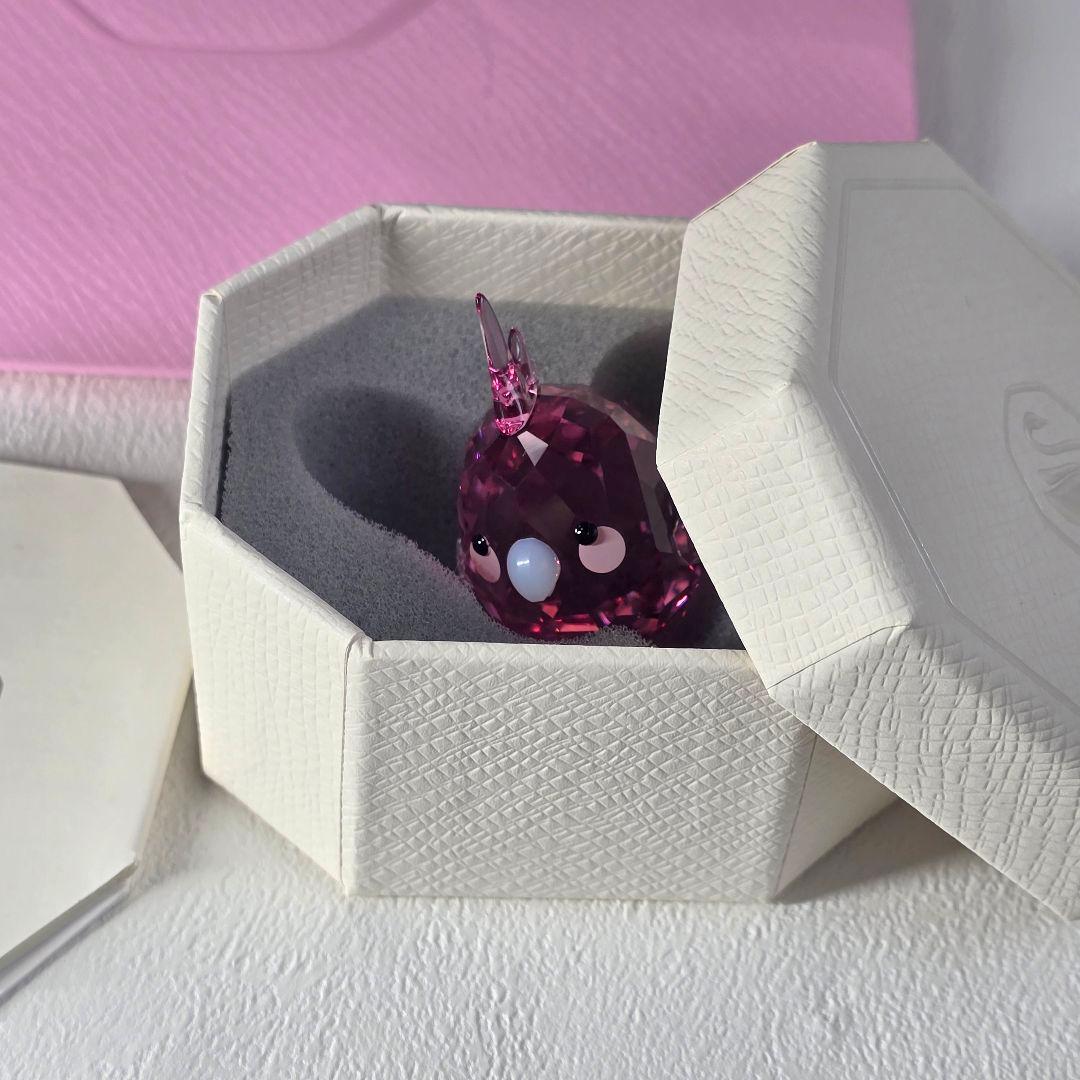 【新品✨️】SWAROVSKI　スワロフスキー　ピンク　オカメインコ