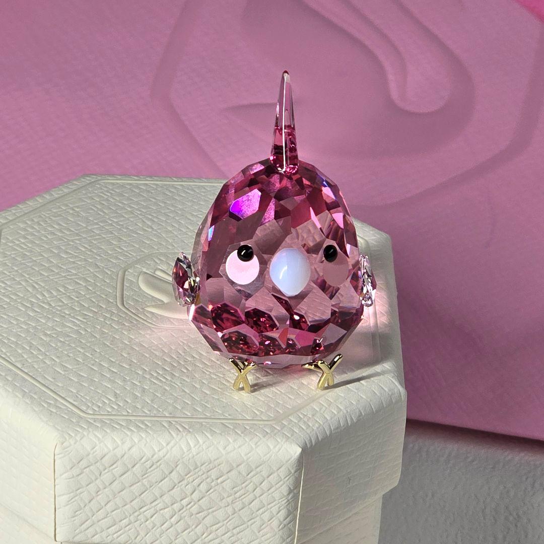 【新品✨️】SWAROVSKI　スワロフスキー　ピンク　オカメインコ