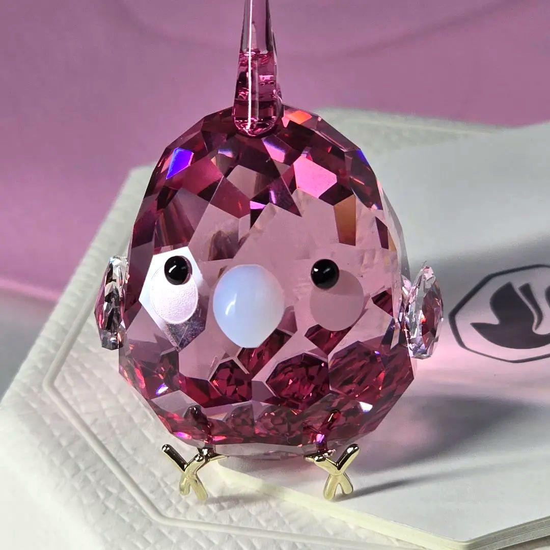 【新品✨️】SWAROVSKI　スワロフスキー　ピンク　オカメインコ