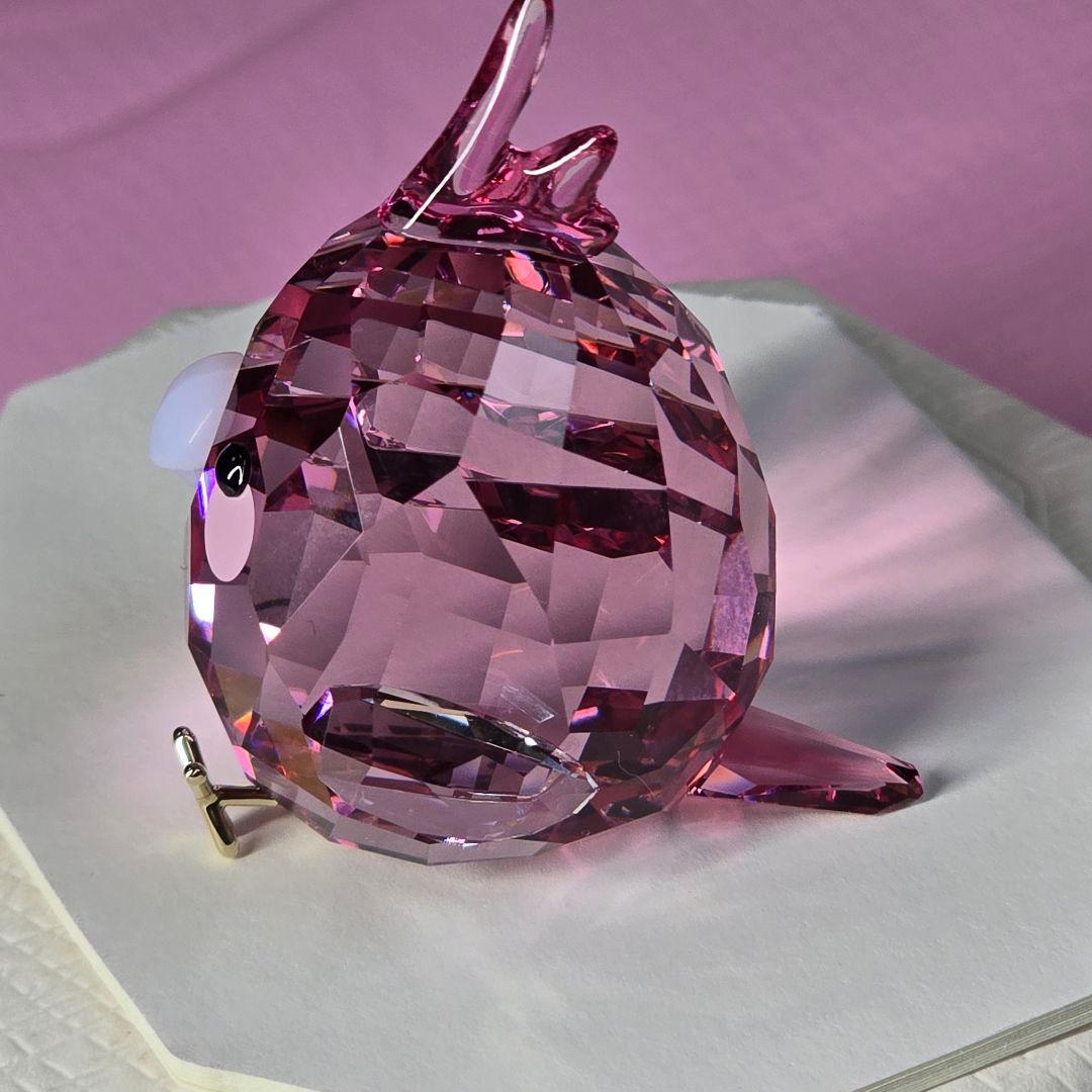 【新品✨️】SWAROVSKI　スワロフスキー　ピンク　オカメインコ
