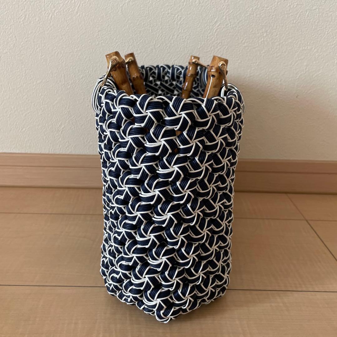 とわ　花結び編みバッグ　2個セット