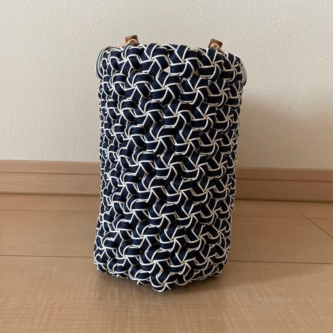 とわ　花結び編みバッグ　2個セット