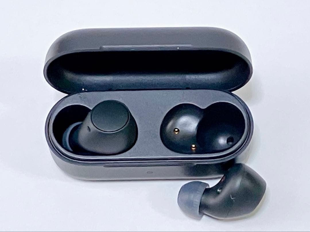 【美品】SONYワイヤレスイヤホン WF-C510 ブラック　イヤホン未使用