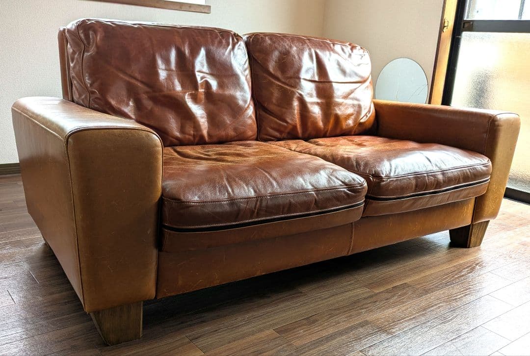 【送料込み】アクメファニチャー　フレスノ　ソファ　FRESNO 本革