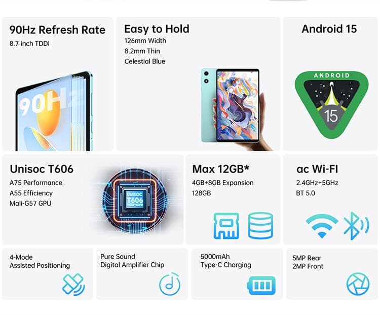 夏*美様 新品未開封　P50 Mini 8.7インチ Androidタブレット