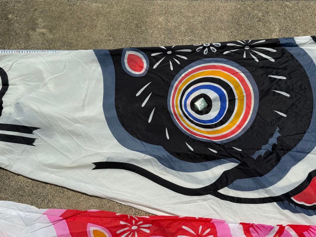 中古 鯉のぼり ⑥ 5m 金太郎 こいのぼり 3色 こどもの日 節句 (訳あり)