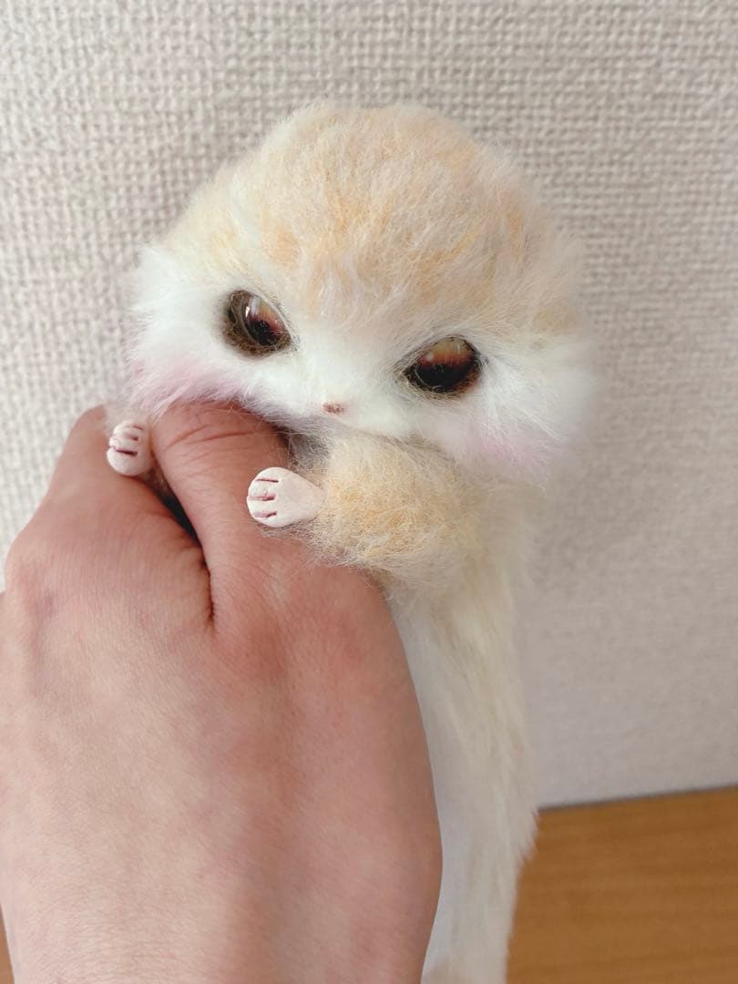 モモンガ　アートドール 幻獣 ハンドメイド 一点物 ぬいぐるみ　リス　小動物