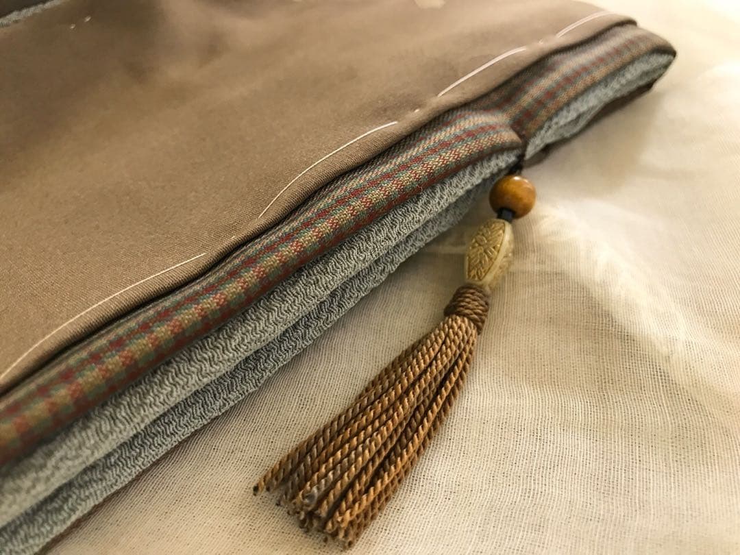 ＊ 市松人形 10号 アンティーク 刺繍 着物 帯 袷 ＊ 大正