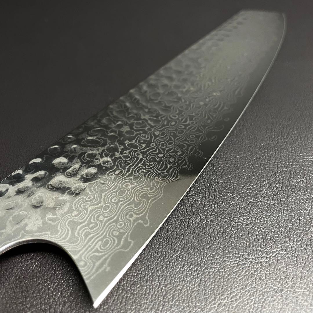 ダマスカス 67層 VG10 切付型包丁 210mm 鎚目 ステンレス 料理包丁