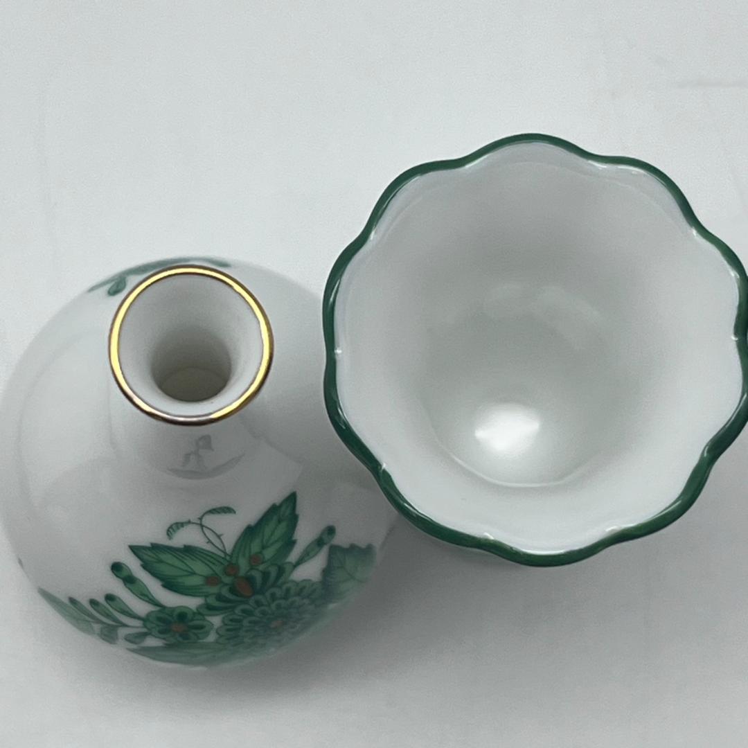 ◇14758　未使用品　HEREND　ヘレンド　ミニチュアベース セット