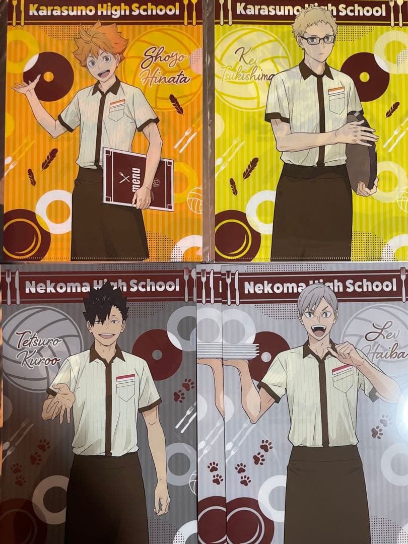 COCO’S（ココス）　ハイキュー!!   特典　クリアファイル　14点セット