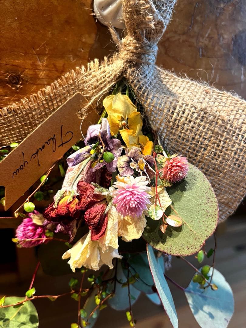 まなドライフラワー スワッグ