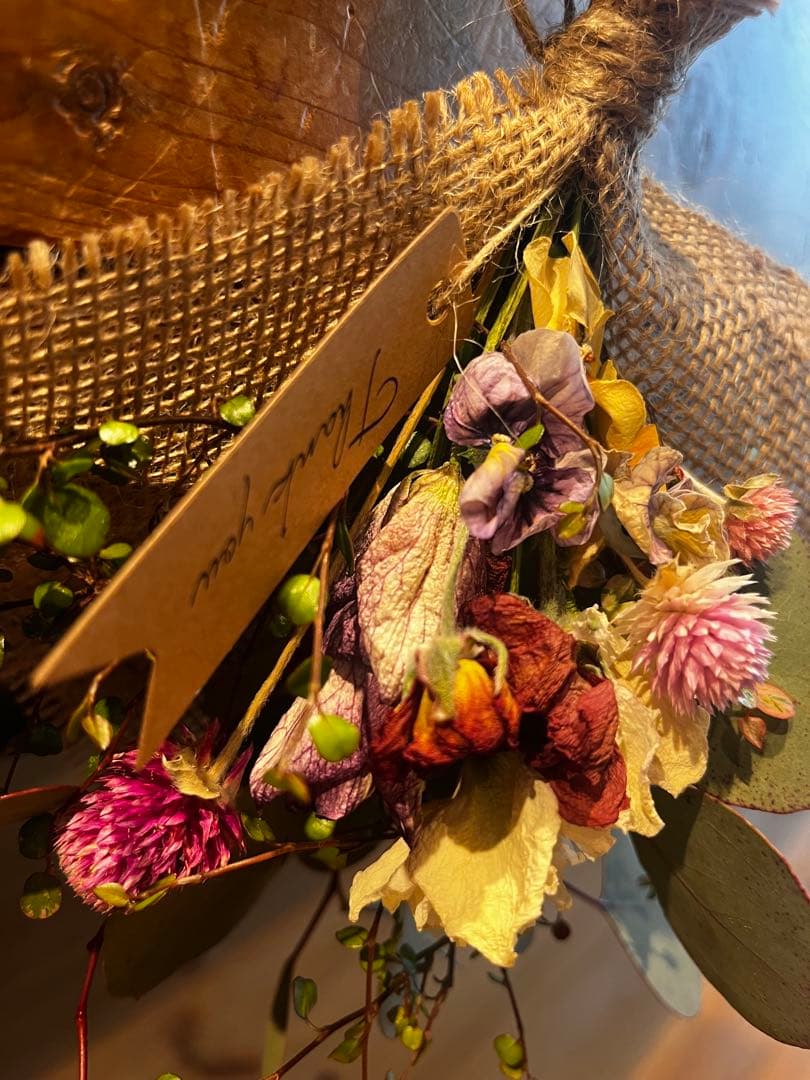 まなドライフラワー スワッグ