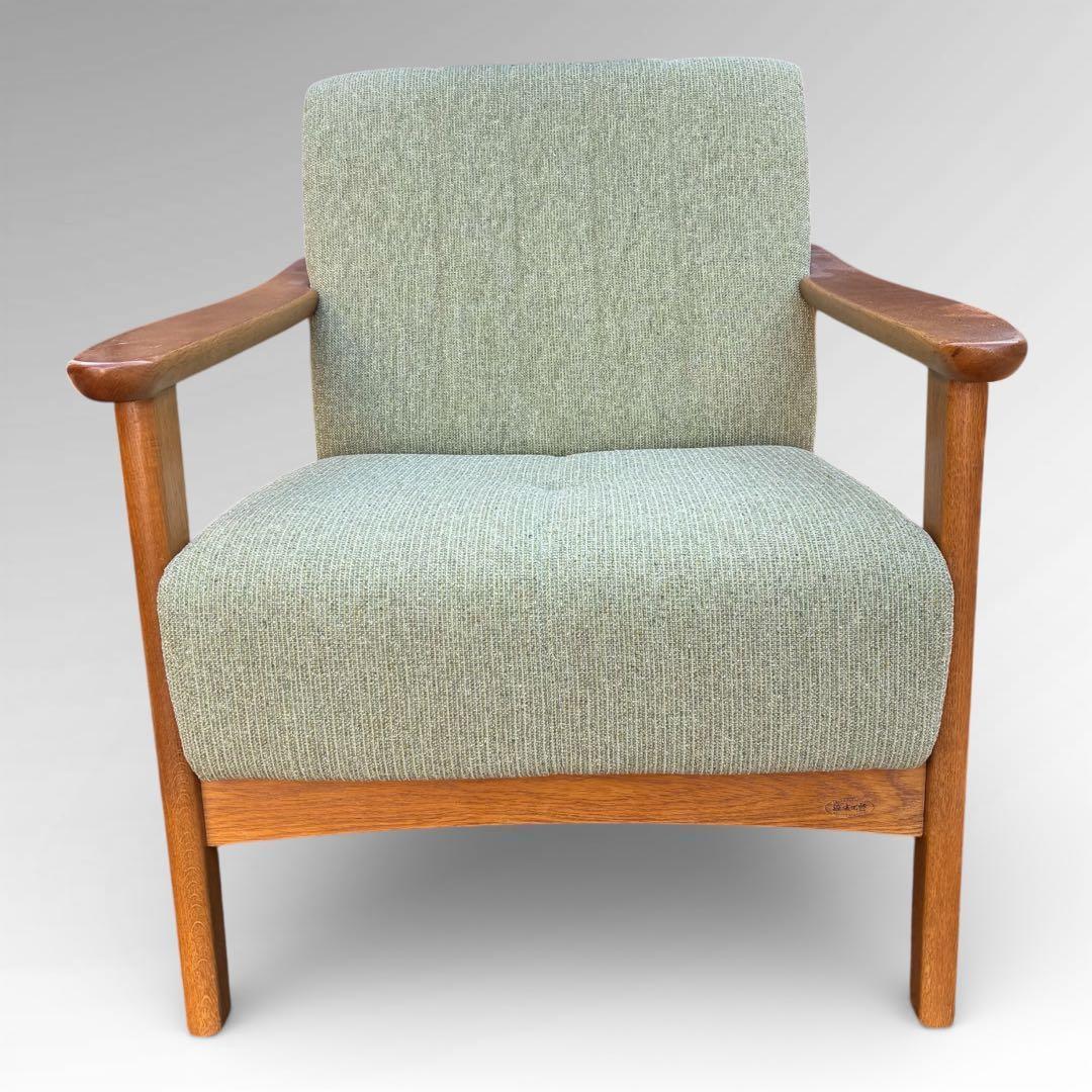 定価9万　美品　浜本工芸　チェア　ナラ材　無垢　一枚板　希少　北欧