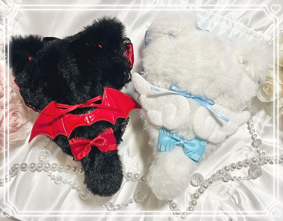 ❤︎ぬい服　着ぐるみ　にじぱぺ　10cm 悪魔　天使　十字架　双子ちゃん❤︎