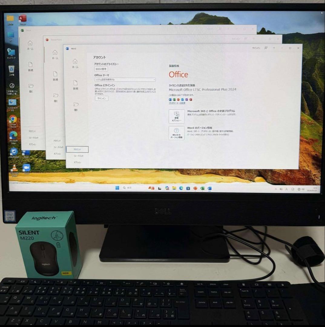 Windows11 オフィス付き　 Webカメラ　DELLデスクトップノートPC