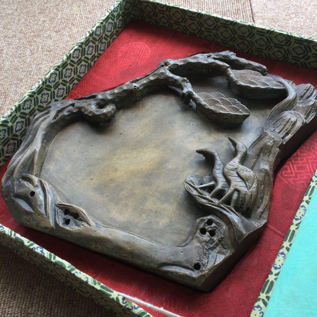 硯　澄泥硯　書道　古美術品　箱付き