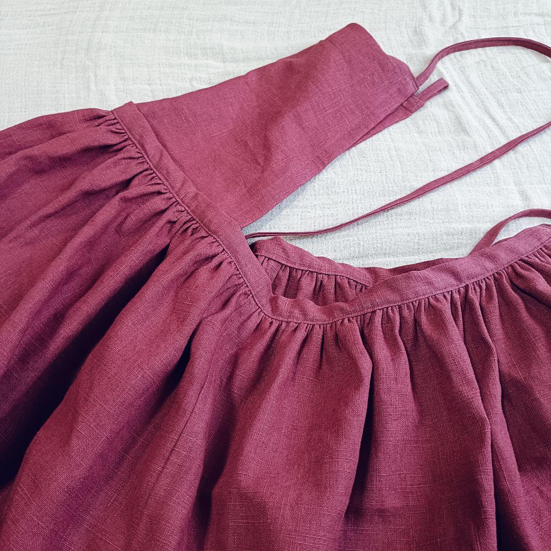 3wayエプロン◯リネン▲ローズ