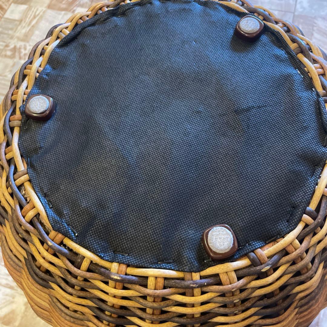 クッション付きスツール　赤 （ クッション付き チェアー）