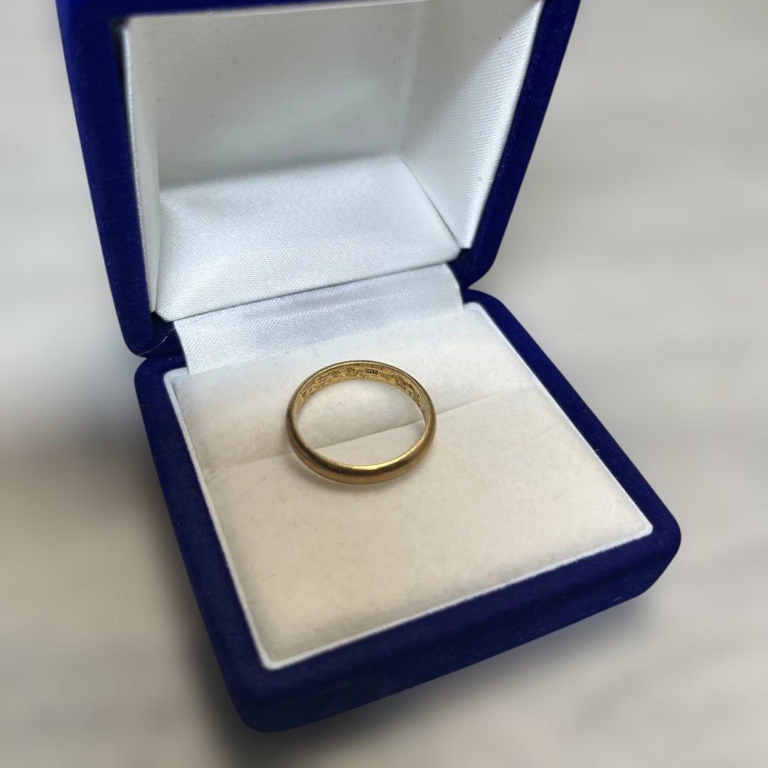 約4g 指輪　k18 リング シンプルバンドリング