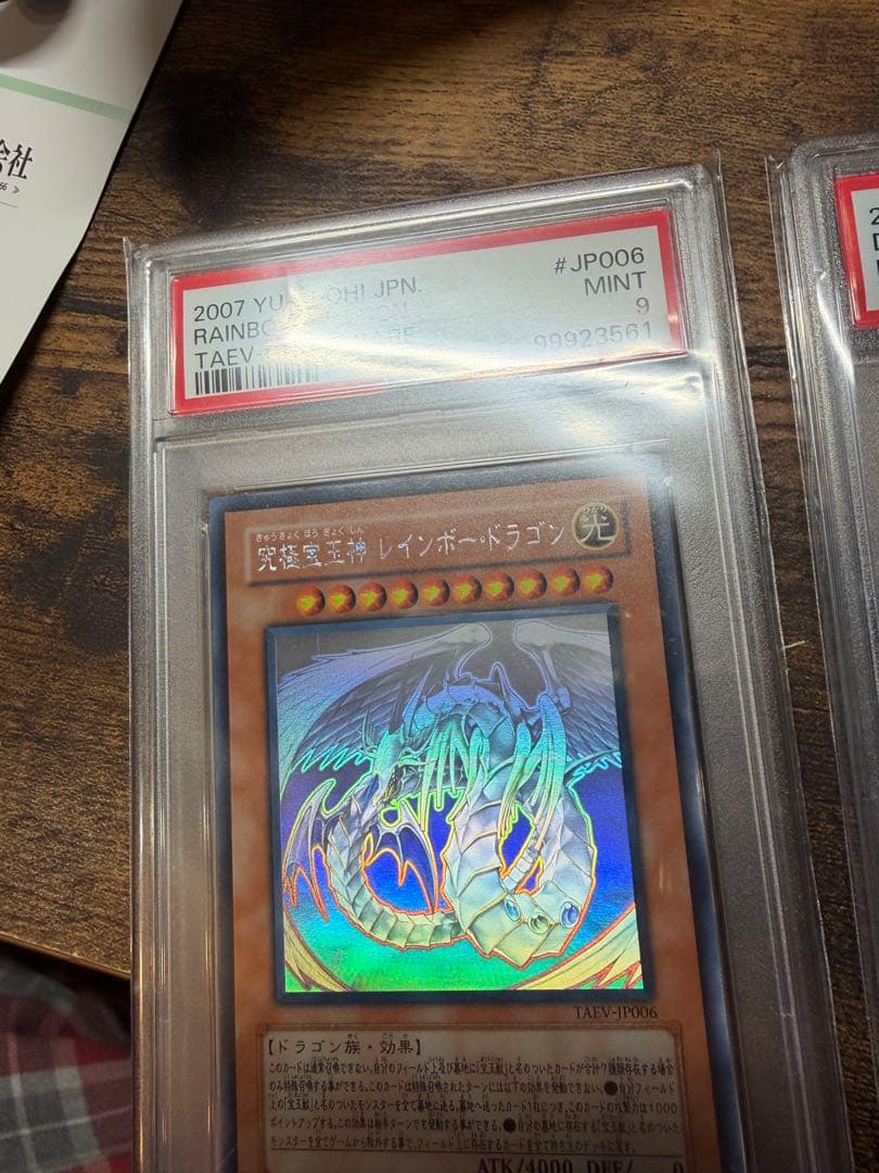 遊戯王 レインボードラゴン　ブラックマジシャンガール　PSA ホロ