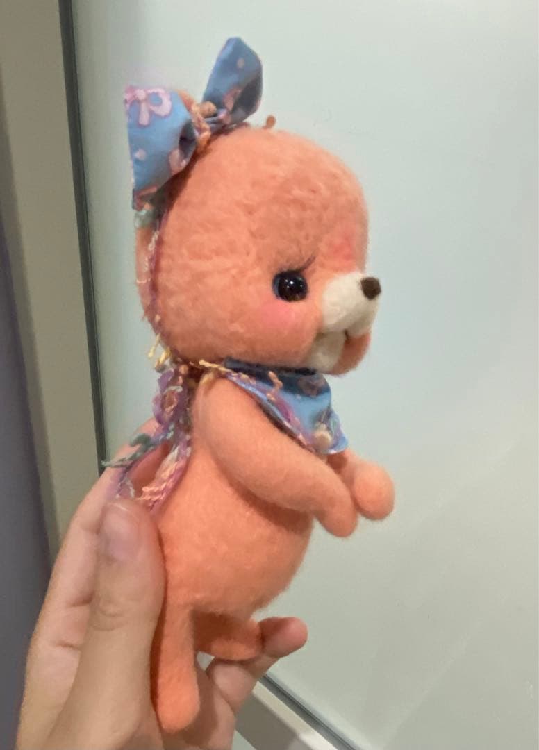 おしゃれくまさん　羊毛フェルト