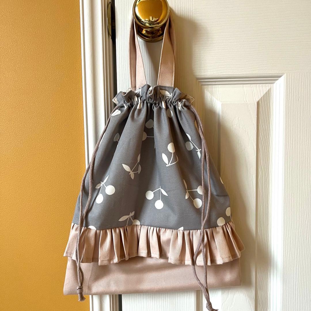 ハンドメイドオーダー受付　入園入学準備　女の子グッズ　レッスンバッグ体操服袋