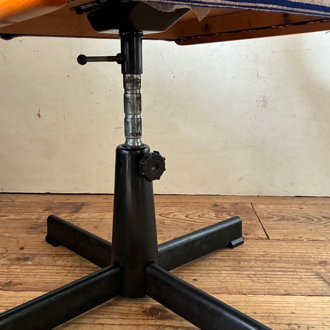 国産ヴィンテージ レトロ 回転式 デスクチェア