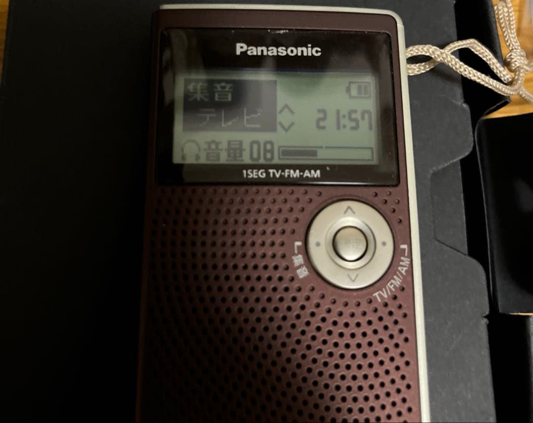 PanasonicワンセグTV音声FmAm 3バンドレシーバー