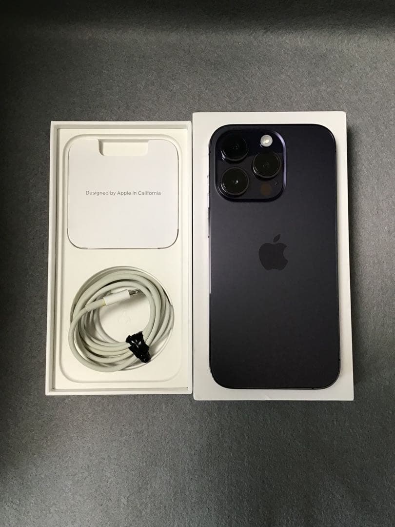 美品　Appleストア版　SIMフリー　iPhone14 Pro 128GB