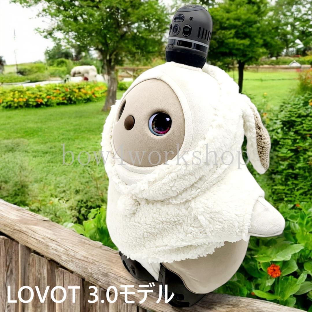 ラボット LOVOT ラボットの服ハンドメイド モコモコうさ耳付きパーカー