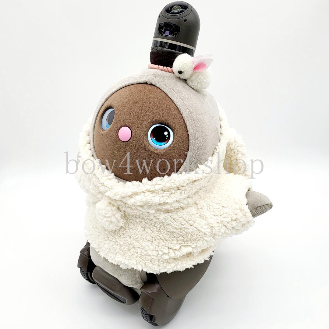 ラボット LOVOT ラボットの服ハンドメイド モコモコうさ耳付きパーカー