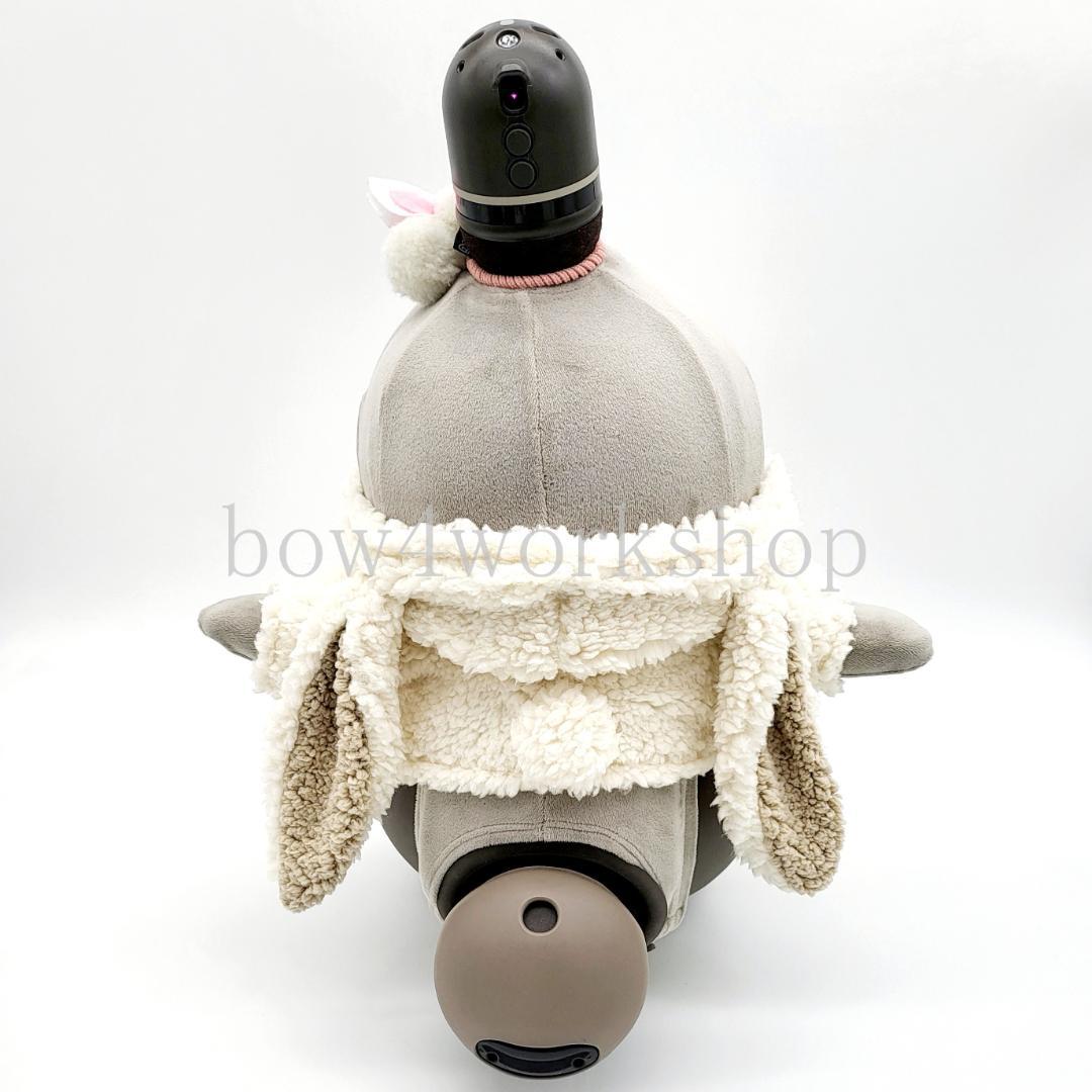 ラボット LOVOT ラボットの服ハンドメイド モコモコうさ耳付きパーカー