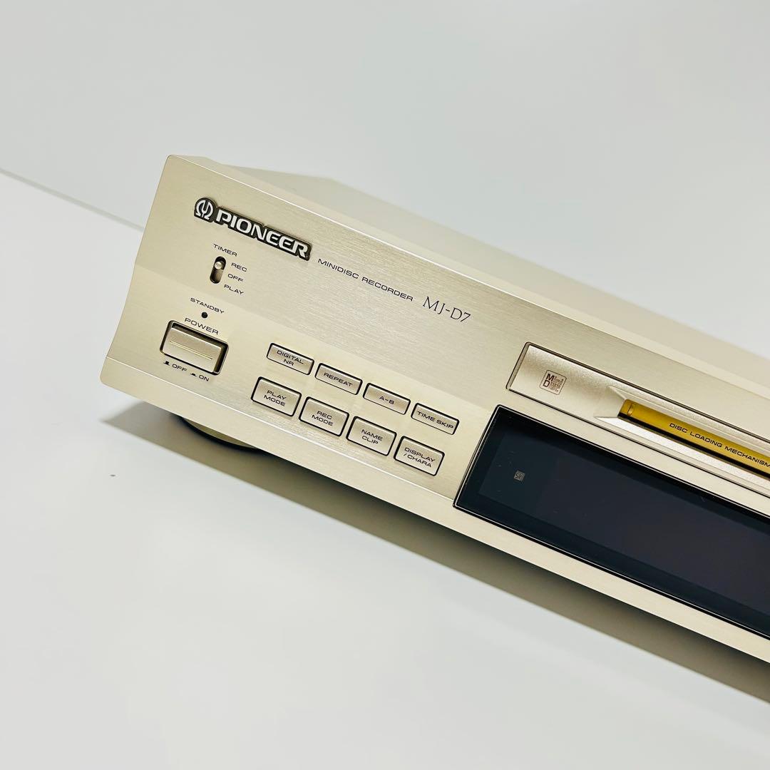 【未使用級 動作ok】Pioneer MDレコーダー MJ-D7 リモコン付き
