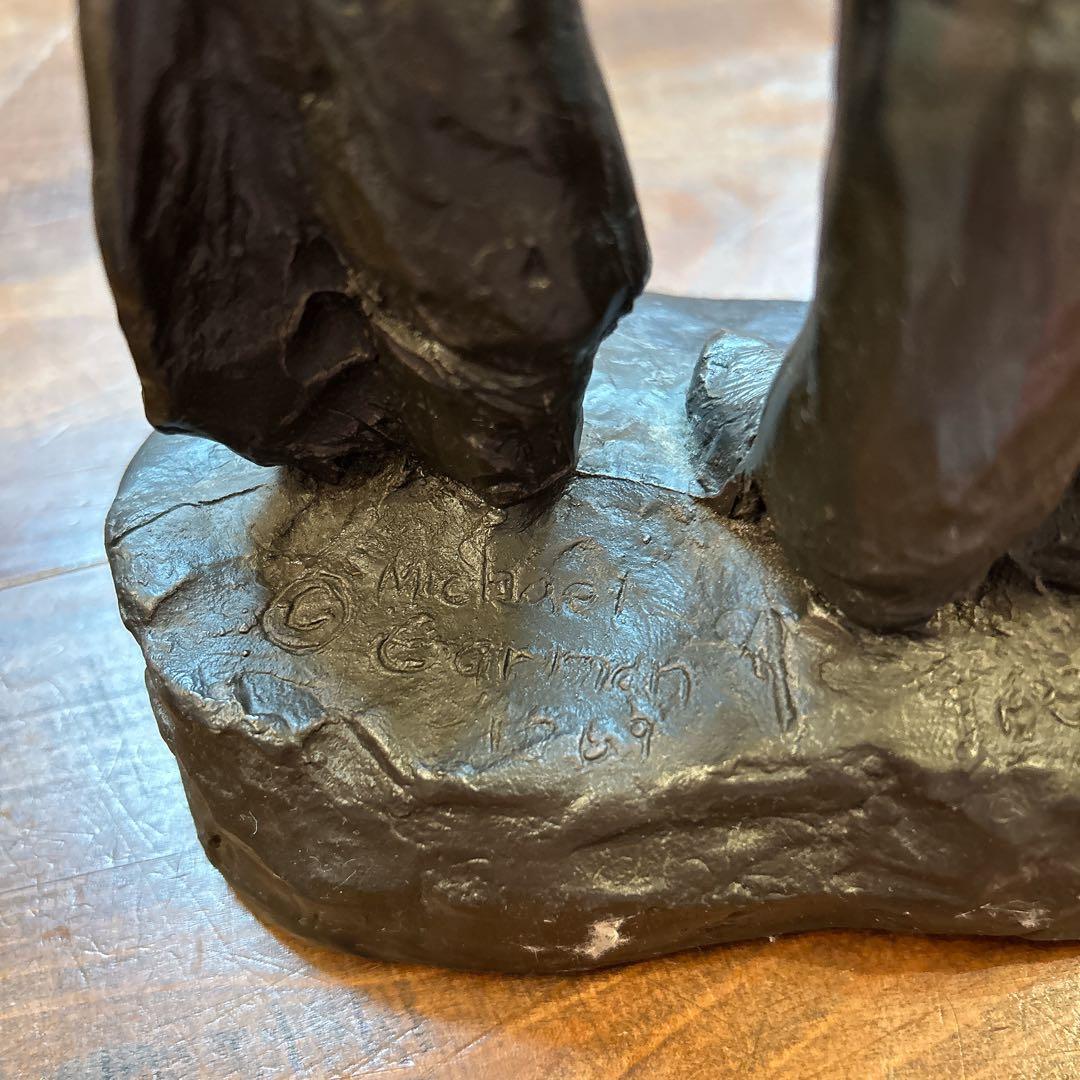彫刻家 マイケルガーマン作 アンティーク彫刻　アメリカンインテリア スカウトマン