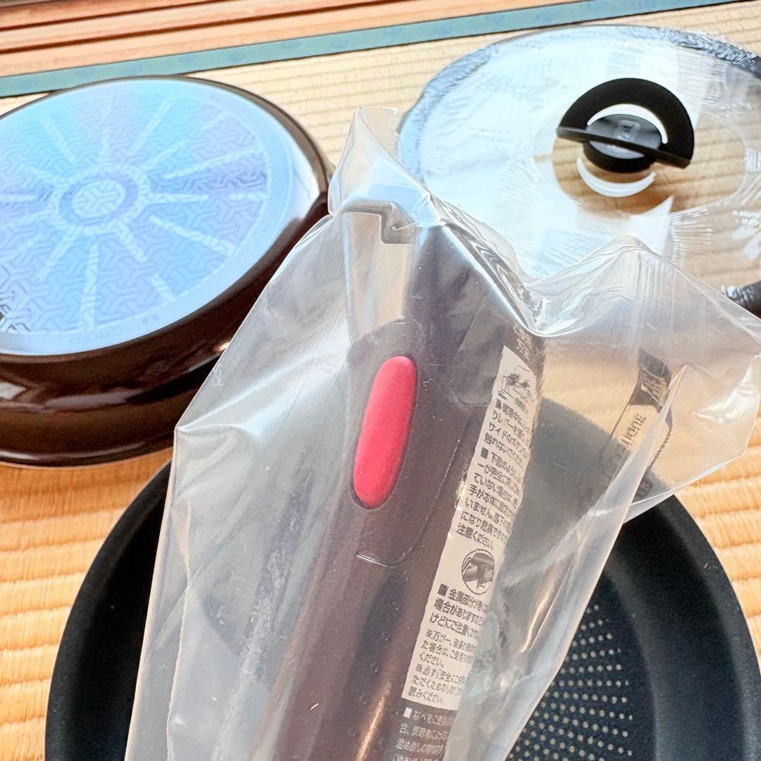 【新品未使用】ティファール　フライパン　26cm 22cm 取っ手　ガラスふた