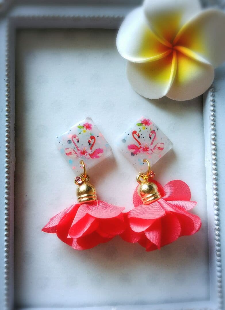rooou☆さま専用♡夏が恋しいflamingo ピアス イヤリング