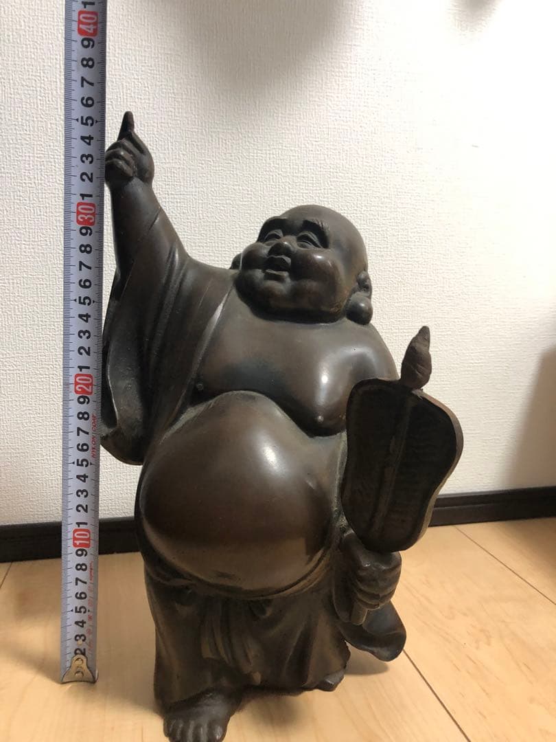 布袋尊七福神縁起物置物金属製宝くじ大黒天