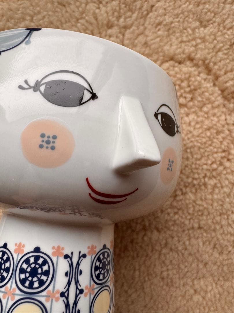 【美品】ビヨン・ヴィンブラッド エヴァ フラワーベース ブルー