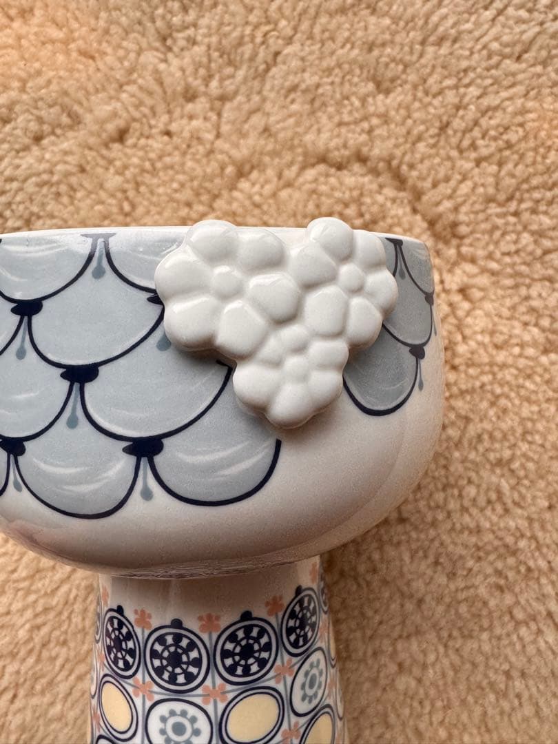 【美品】ビヨン・ヴィンブラッド エヴァ フラワーベース ブルー