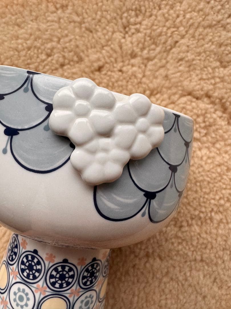 【美品】ビヨン・ヴィンブラッド エヴァ フラワーベース ブルー