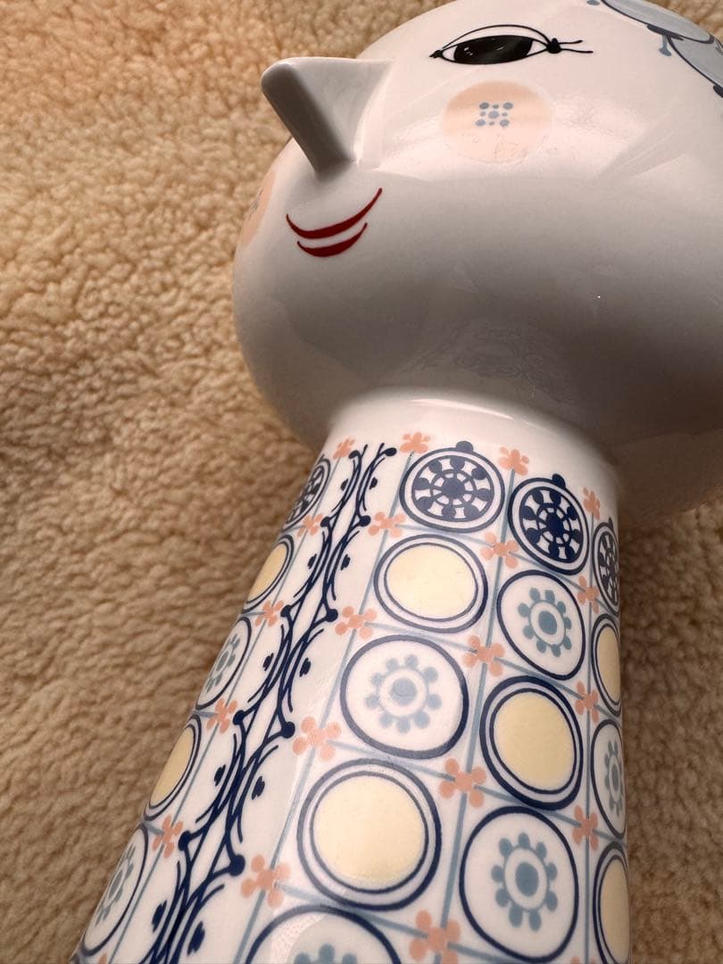 【美品】ビヨン・ヴィンブラッド エヴァ フラワーベース ブルー