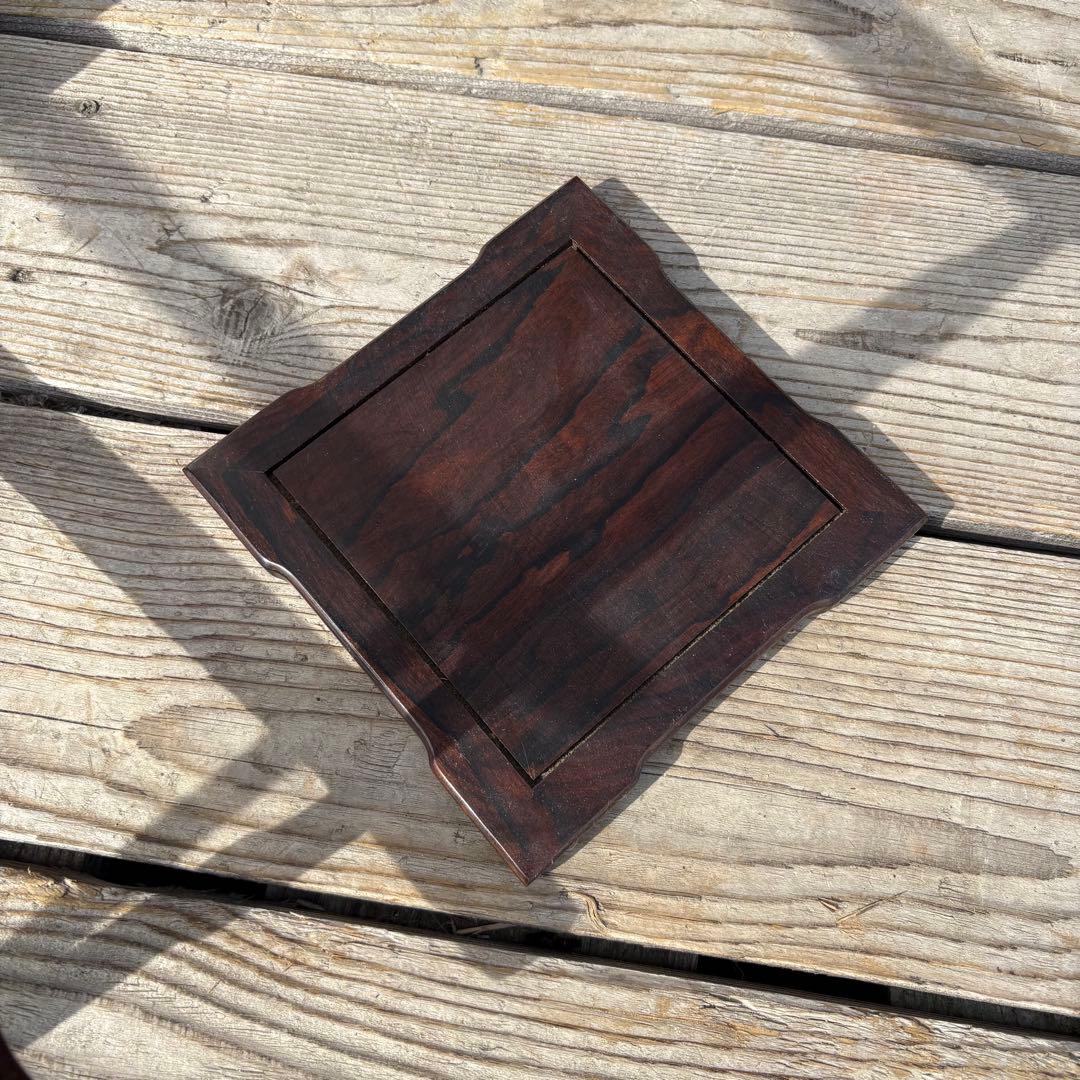 唐木 花台 香炉台 盆栽台 飾り台 サイドテーブル 紫檀 木製 古道具 古家具