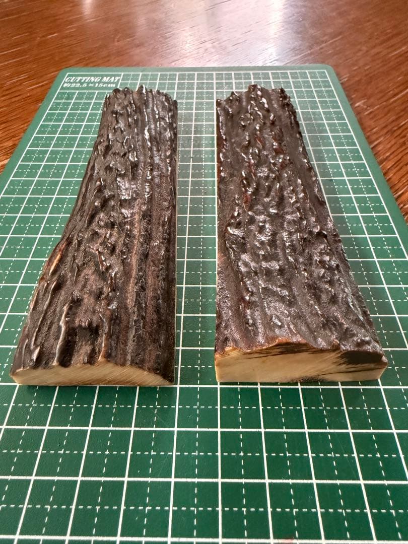 ⑧カスタムナイフハンドル材　スタッグ　12.5㎝