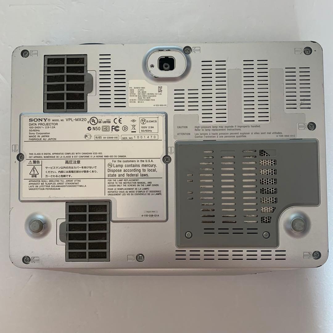 ジャンク SONY VPL-MX20 プロジェクター