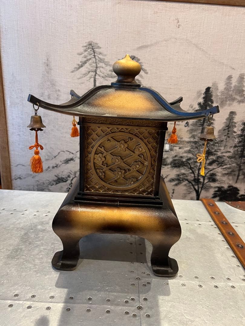 CITIZEN 利休 和風置時計 和風ランタンデザイン置時計