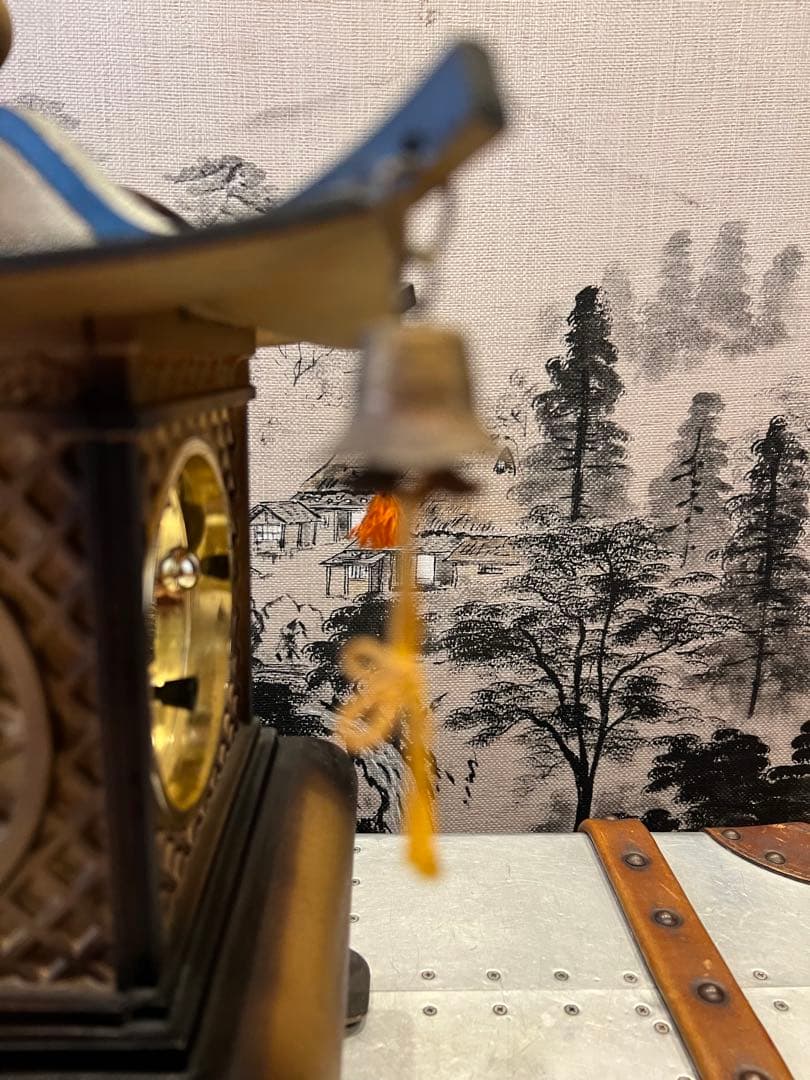 CITIZEN 利休 和風置時計 和風ランタンデザイン置時計