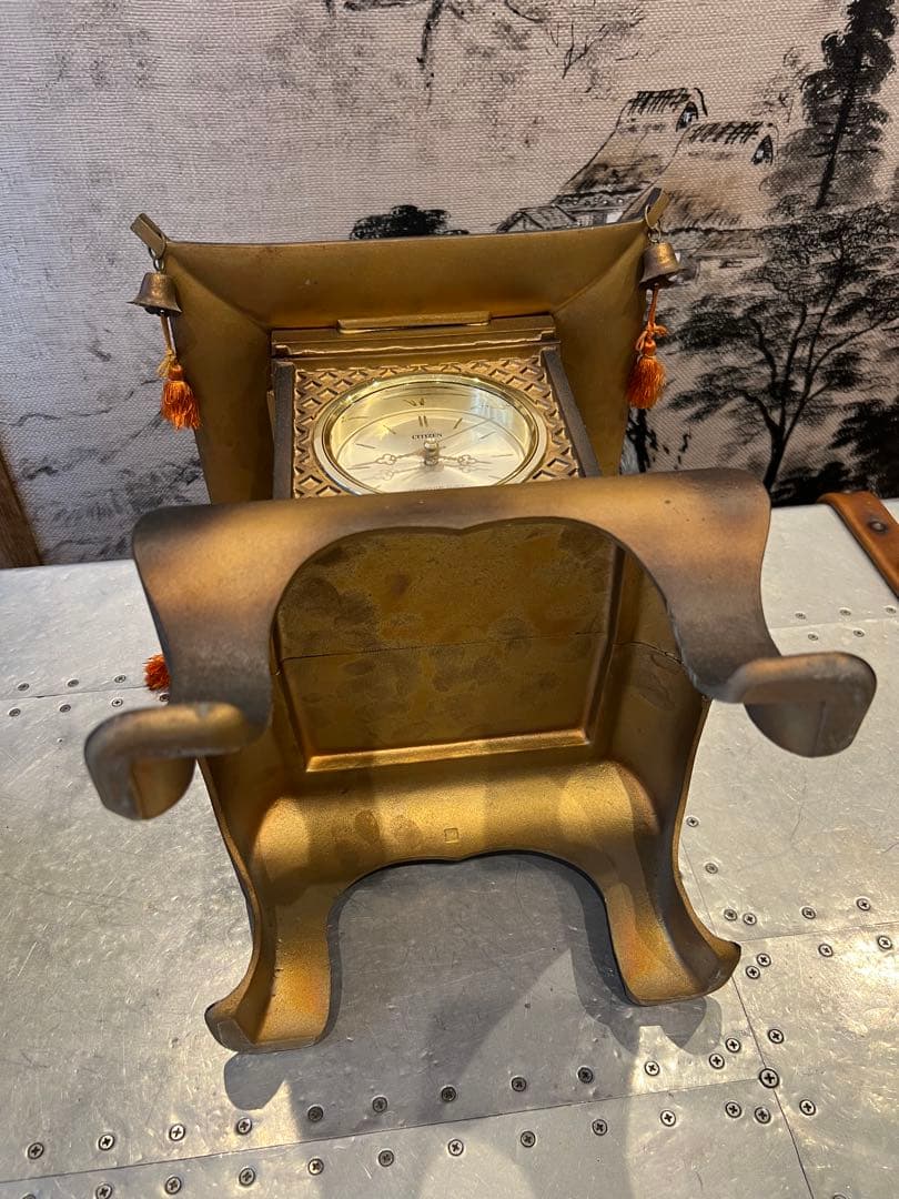 CITIZEN 利休 和風置時計 和風ランタンデザイン置時計