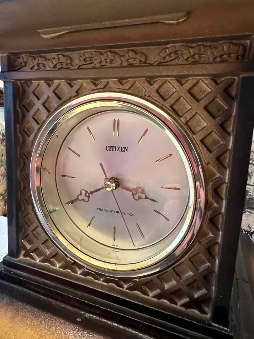 CITIZEN 利休 和風置時計 和風ランタンデザイン置時計